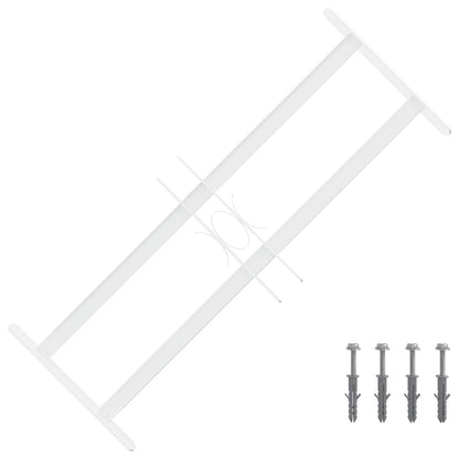 vidaXL Security Grille for Windows with 2 Crossbars 43-74 cm
