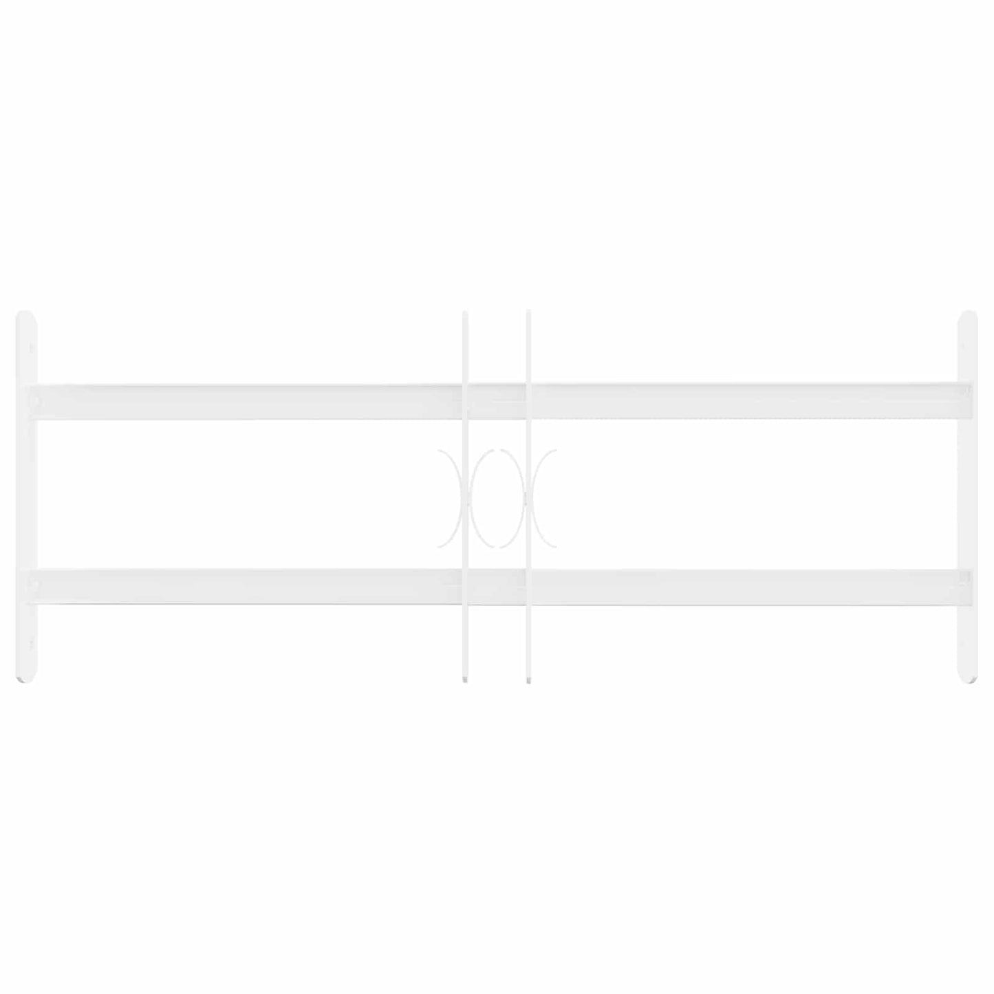 vidaXL Security Grille for Windows with 2 Crossbars 43-74 cm
