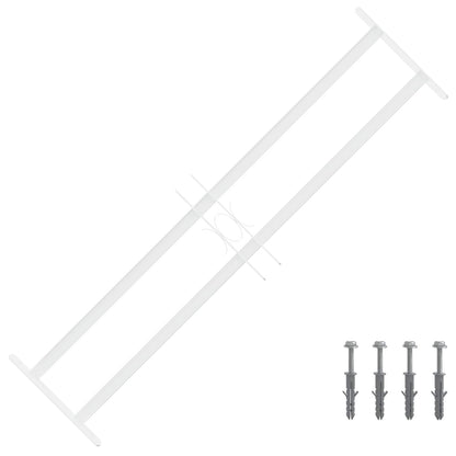 vidaXL Security Grille for Windows with 2 Crossbars 63-114 cm