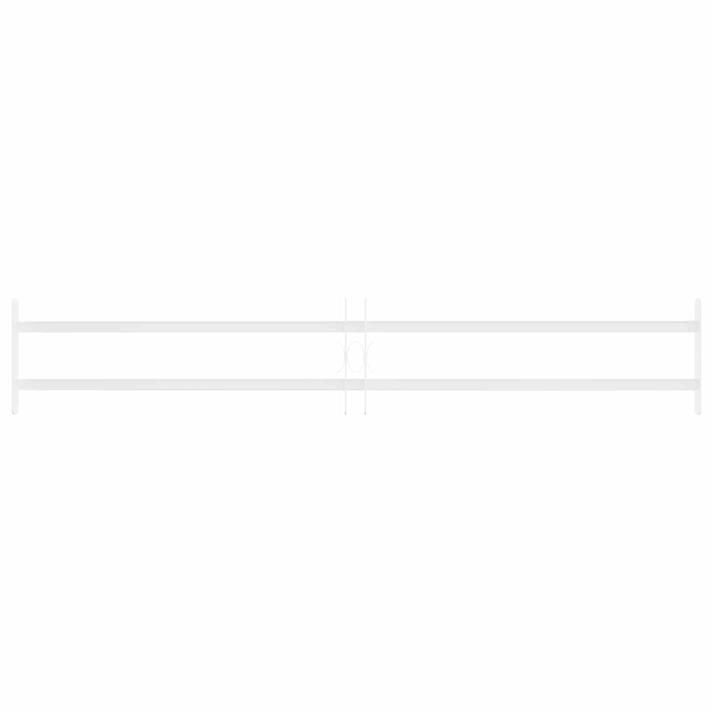 vidaXL Security Grille for Windows with 2 Crossbars 93-174 cm