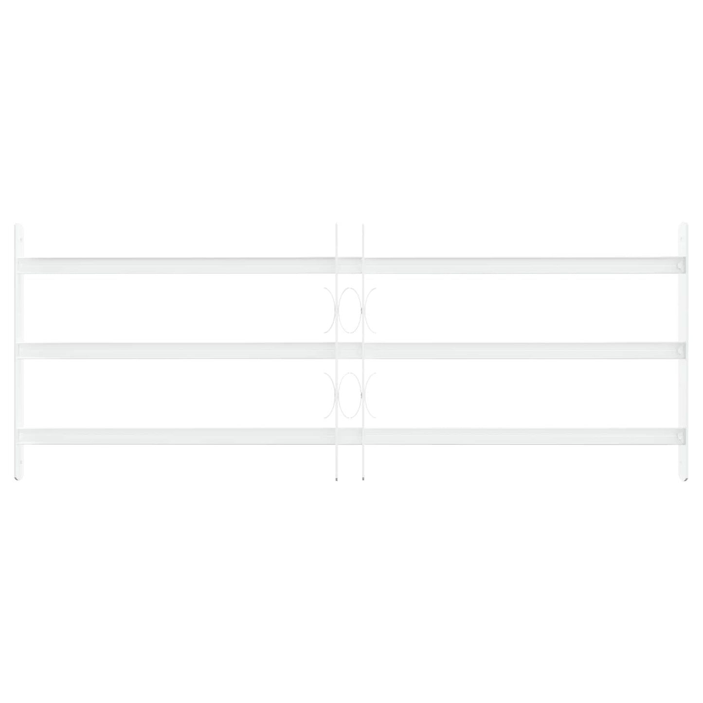 vidaXL Security Grille for Windows with 3 Crossbars 63-114 cm