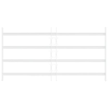 vidaXL Security Grille for Windows with 4 Crossbars 63-114 cm