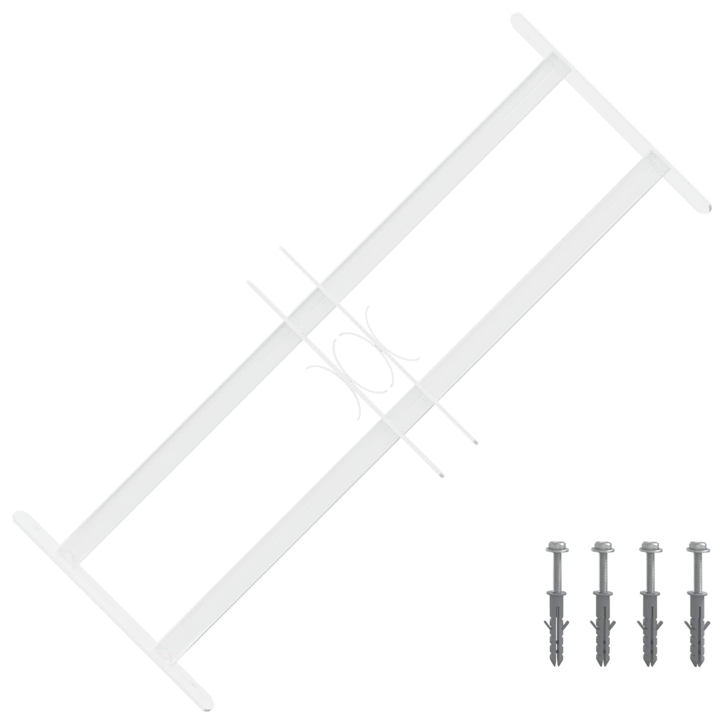 vidaXL Security Grille for Windows with 2 Crossbars 3 pcs 43-74 cm