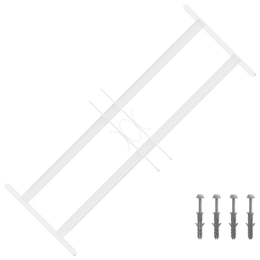 vidaXL Security Grille for Windows with 2 Crossbars 3 pcs 43-74 cm