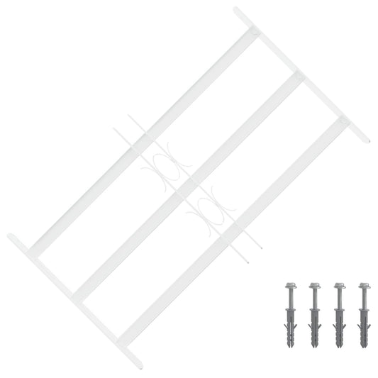 vidaXL Security Grille for Windows with 3 Crossbars 3 pcs 43-74 cm