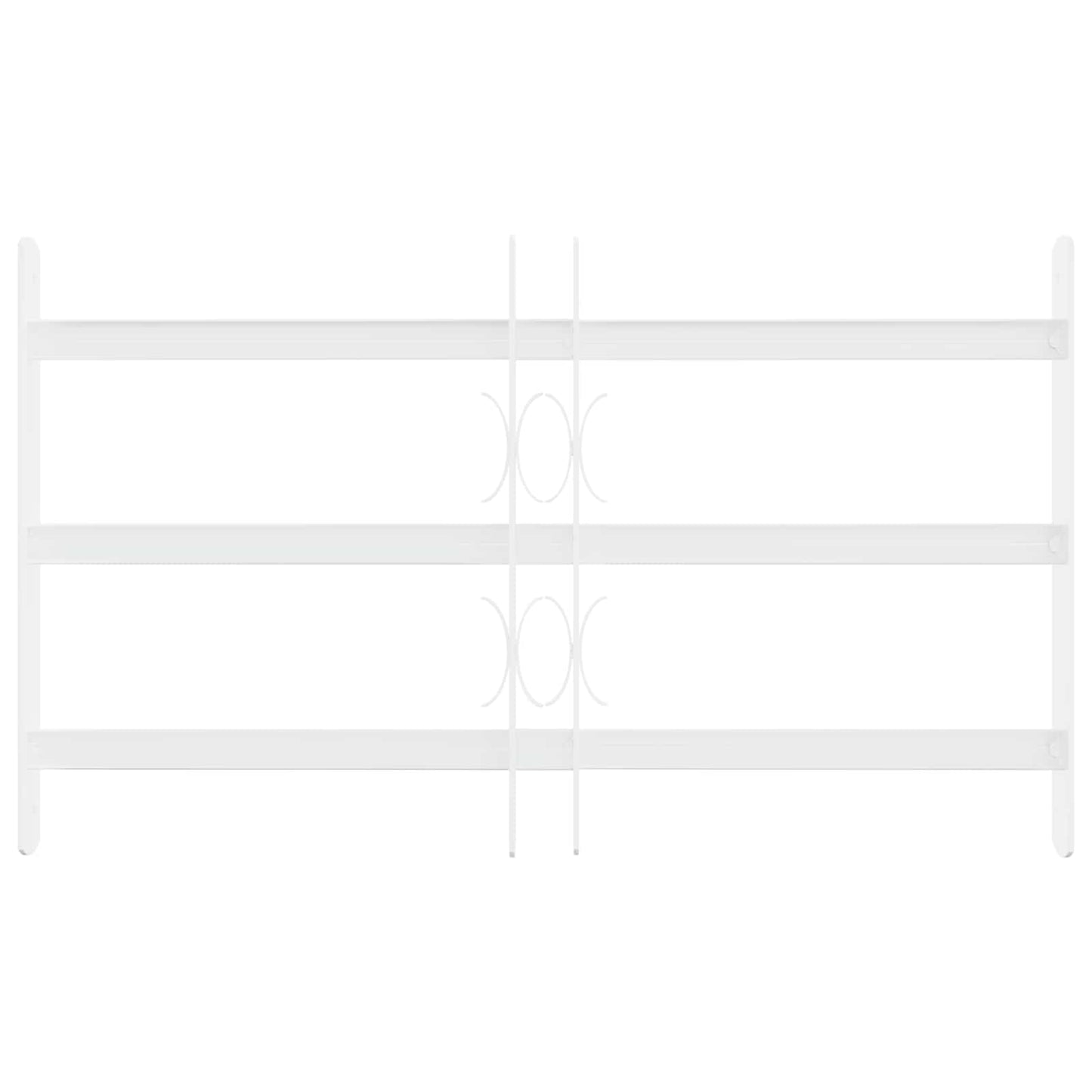 vidaXL Security Grille for Windows with 3 Crossbars 3 pcs 43-74 cm