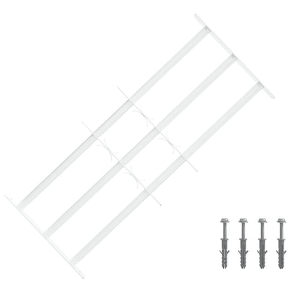 vidaXL Security Grille for Windows with 3 Crossbars 3 pcs 63-114 cm