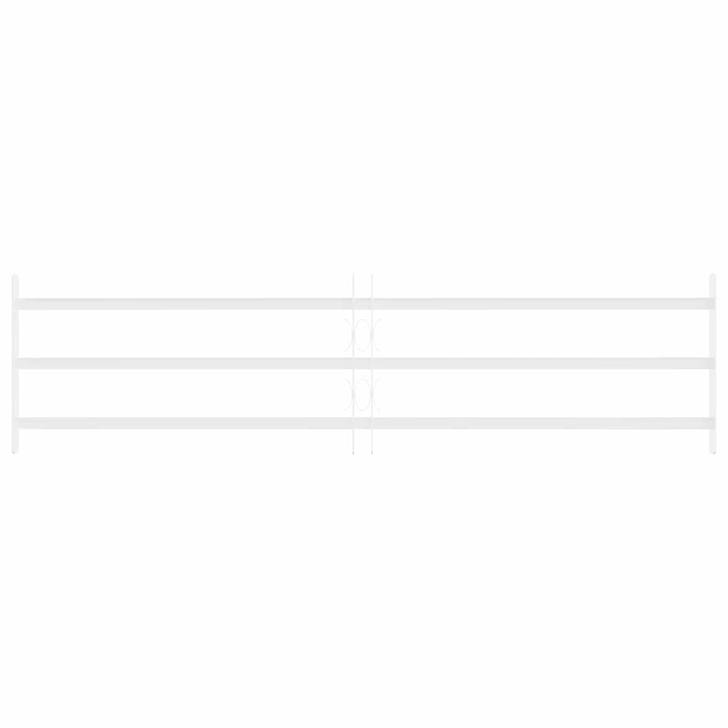 vidaXL Security Grille for Windows with 3 Crossbars 3 pcs 93-174 cm