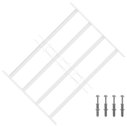 vidaXL Security Grille for Windows with 4 Crossbars 3 pcs 43-74 cm