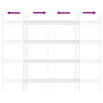 vidaXL Security Grille for Windows with 4 Crossbars 3 pcs 43-74 cm