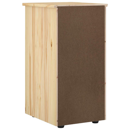 vidaXL Cabinet Brown 34 x 39 x 61.5 cm Solid Pine Wood