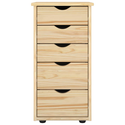 vidaXL Cabinet Brown 34 x 39 x 61.5 cm Solid Pine Wood