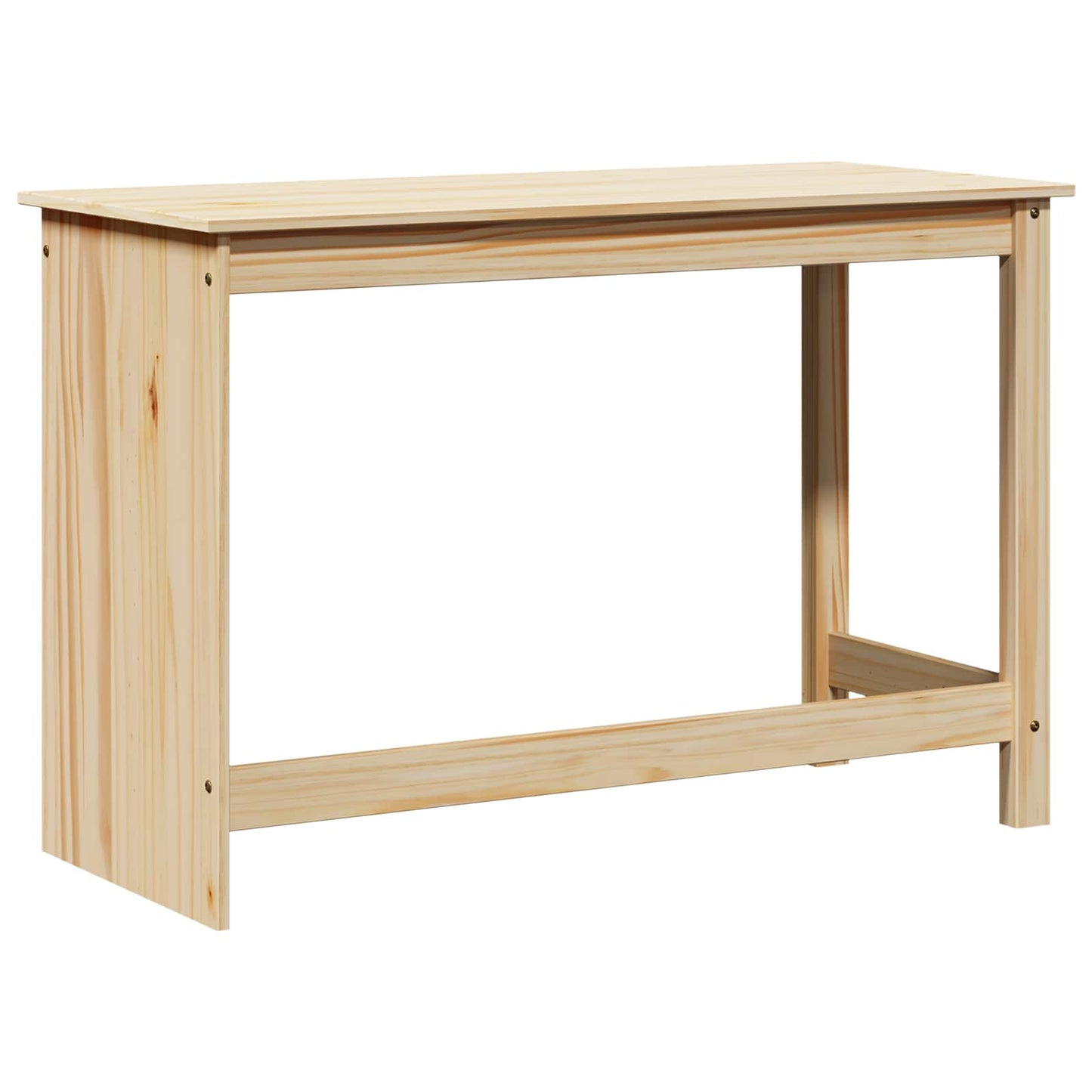 vidaXL Desk Brown 112 x 50 x 75 cm Solid Pine Wood