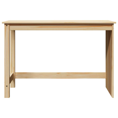 vidaXL Desk Brown 112 x 50 x 75 cm Solid Pine Wood