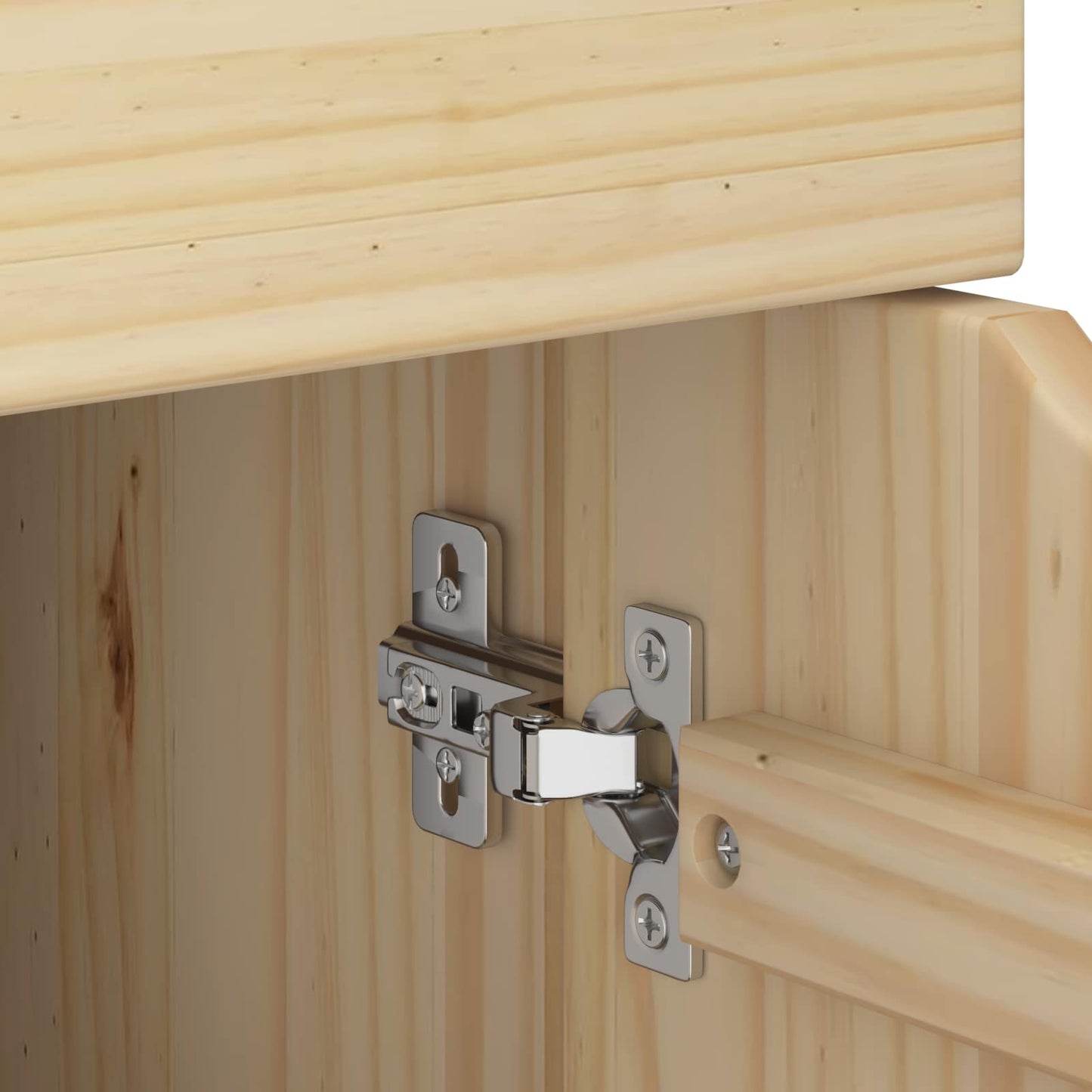 vidaXL Rolling Cabinet Brown 63.5 x 39 x 65.5 cm Solid Pine Wood