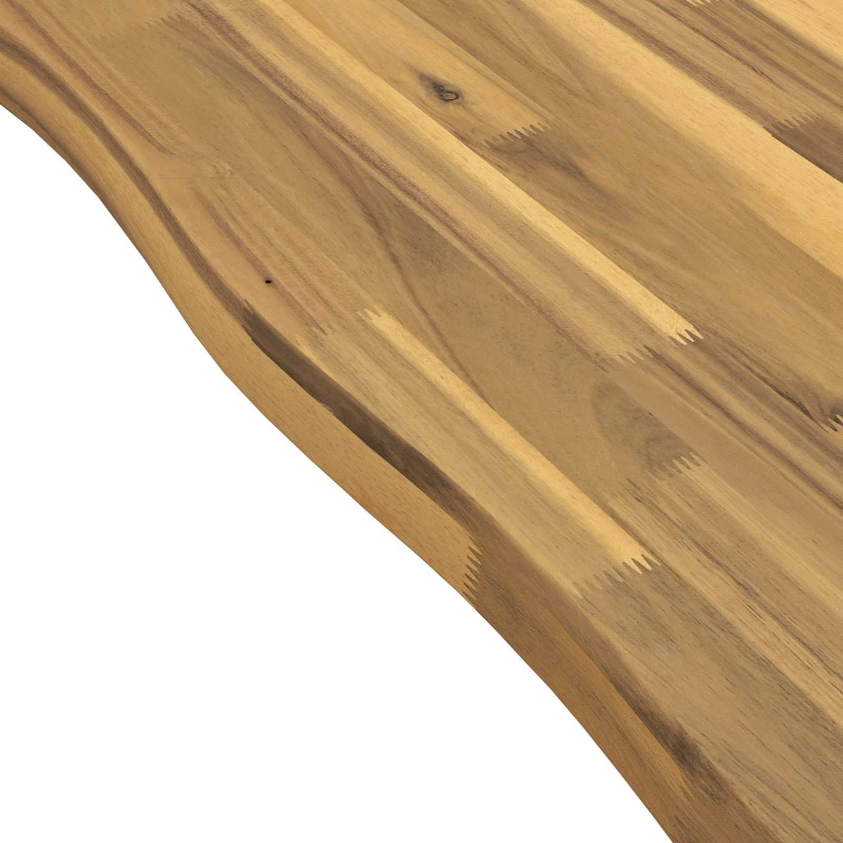vidaXL 120 x 70 x 75 cm Solid Acacia Wood White Rectangular