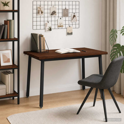 vidaXL 120 x 90 x 75 cm Solid Acacia Wood Dark Brown and Black