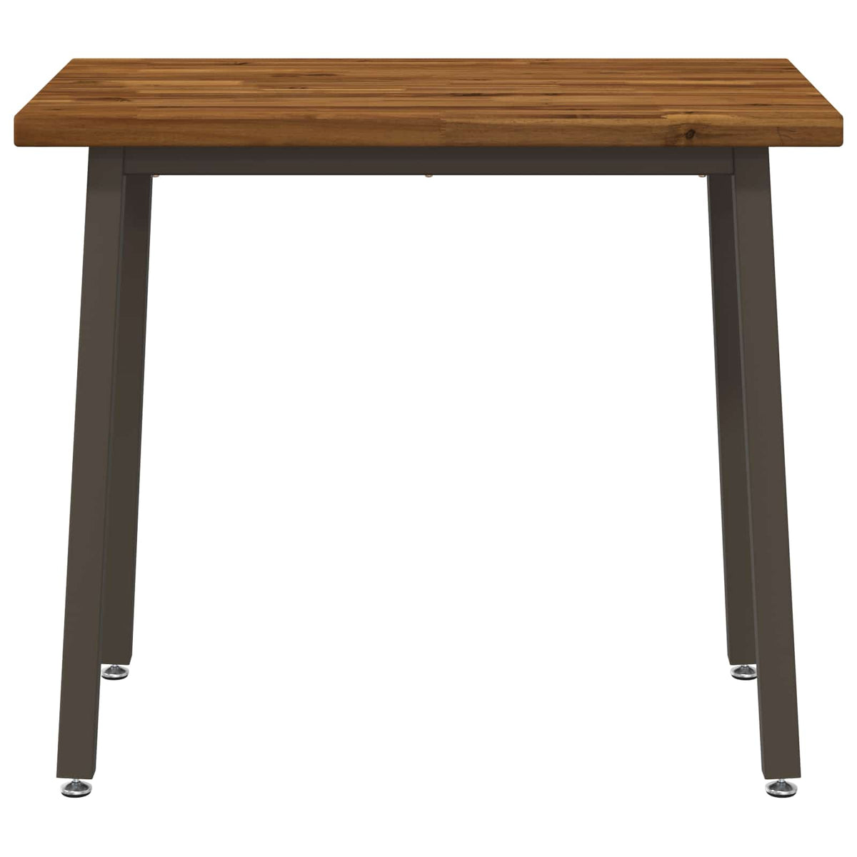 vidaXL 110 x 55 x 75 cm Solid Acacia Wood Natural and Coffee
