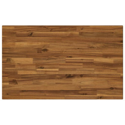 vidaXL 110 x 55 x 75 cm Solid Acacia Wood Natural and Coffee