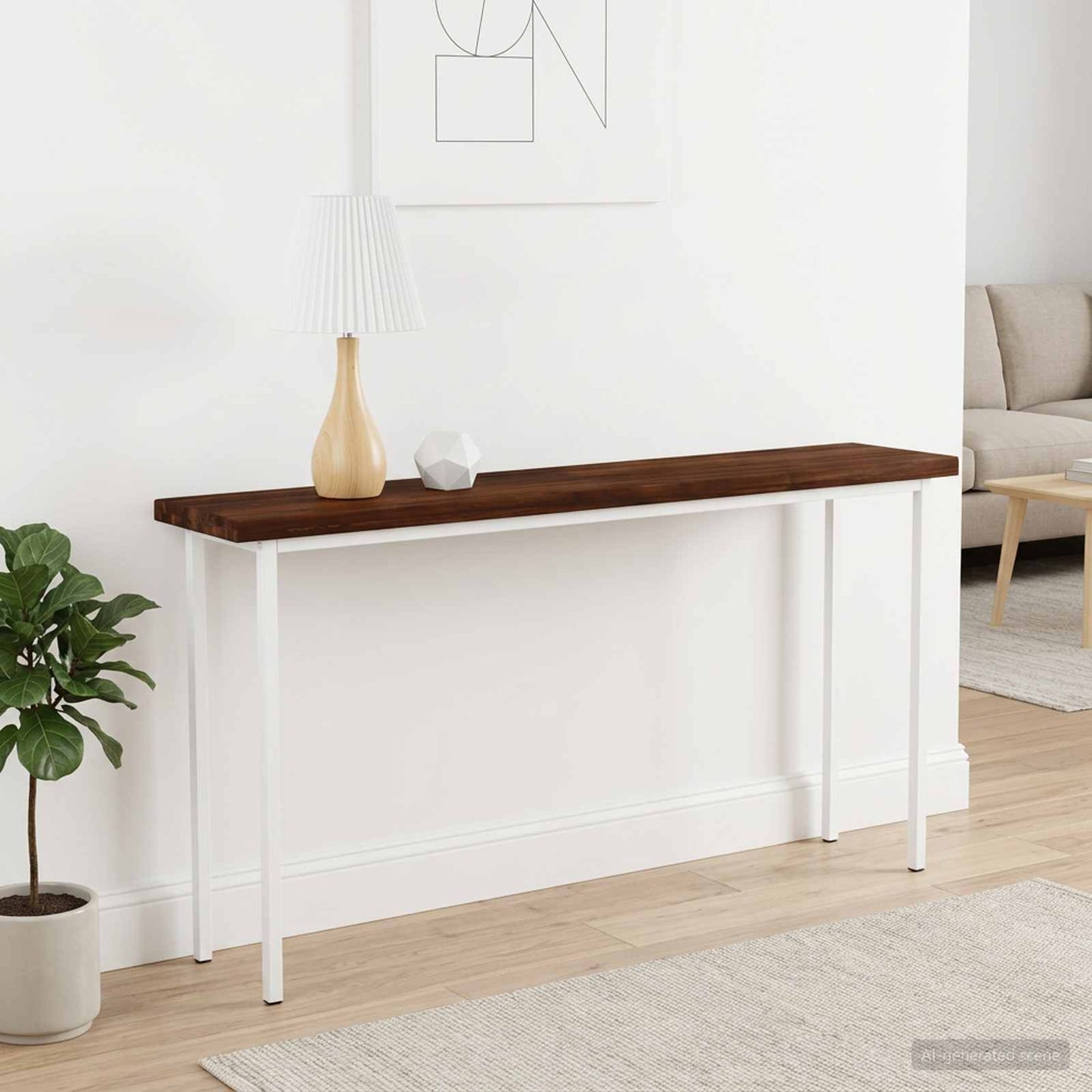 vidaXL Rectangular Table Top 140 x 20 x 3.5 cm Rectangular Dark Brown