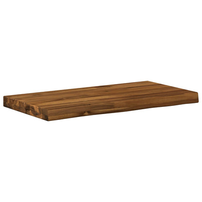vidaXL Live Edge Table Top 40 x 20 x 3.5 cm Rectangular Natural