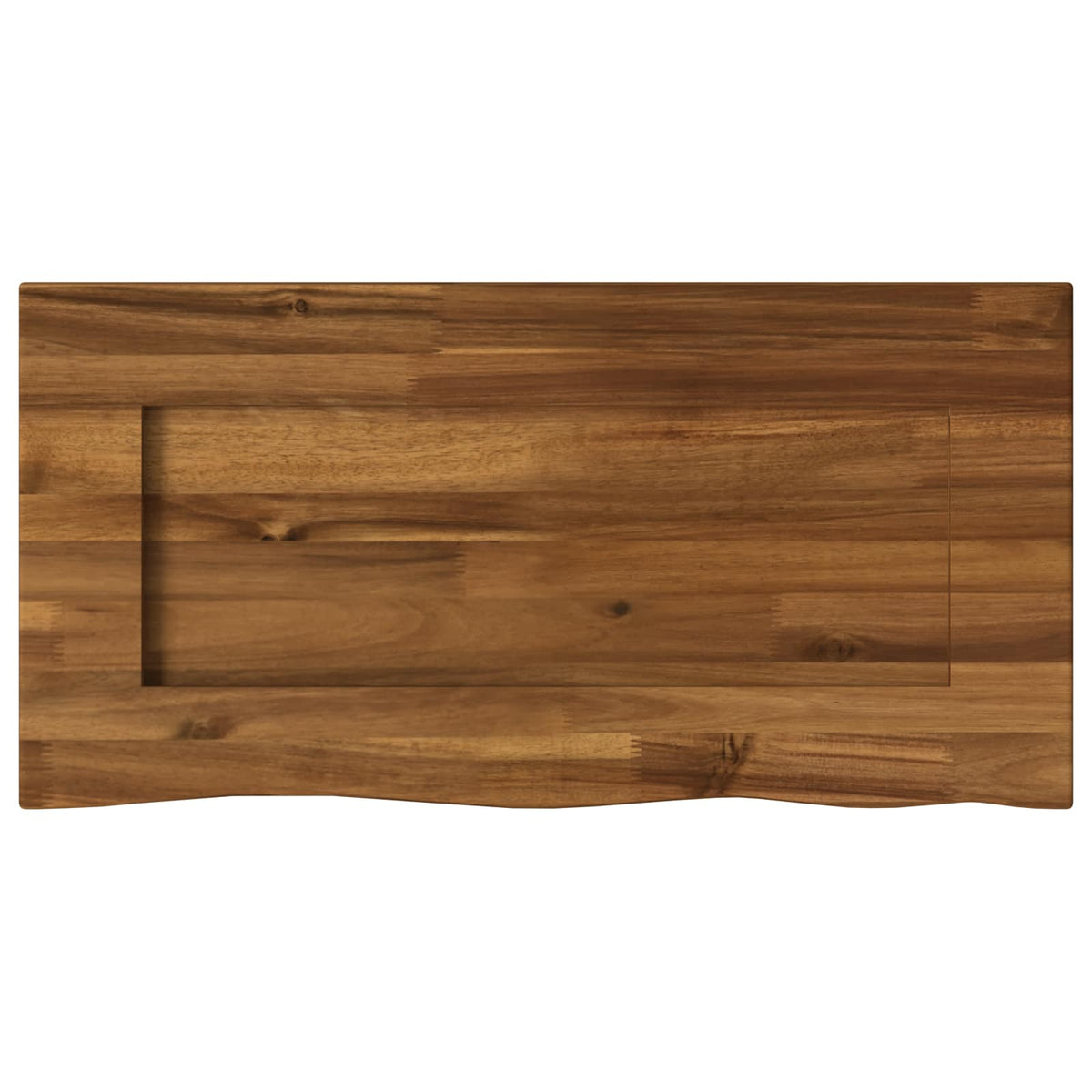 vidaXL Live Edge Table Top 40 x 20 x 3.5 cm Rectangular Natural