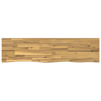 vidaXL Live Edge Table Top 120 x 20 x 3.5 cm Rectangular White