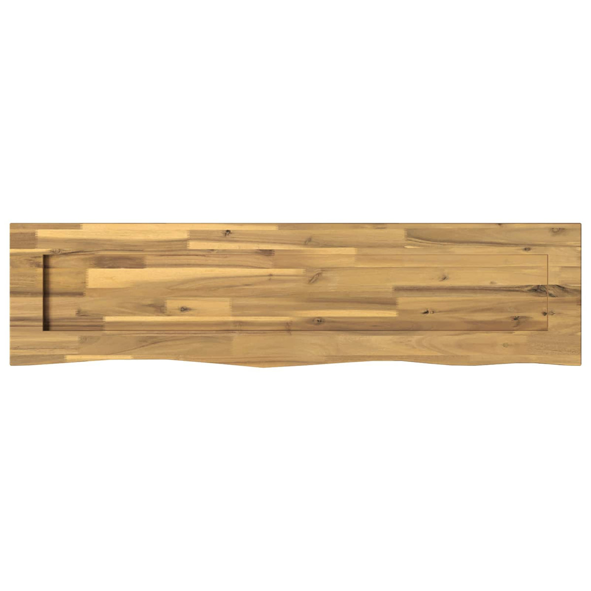 vidaXL Live Edge Table Top 130 x 20 x 3.5 cm Rectangular White