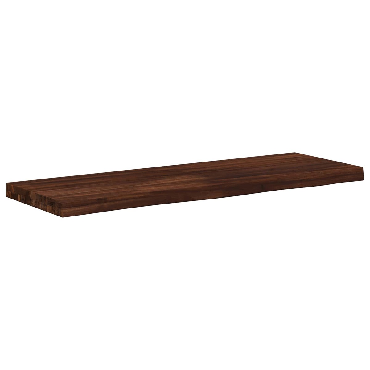vidaXL Live Edge Table Top 90 x 30 x 3.5 cm Rectangular Dark Brown