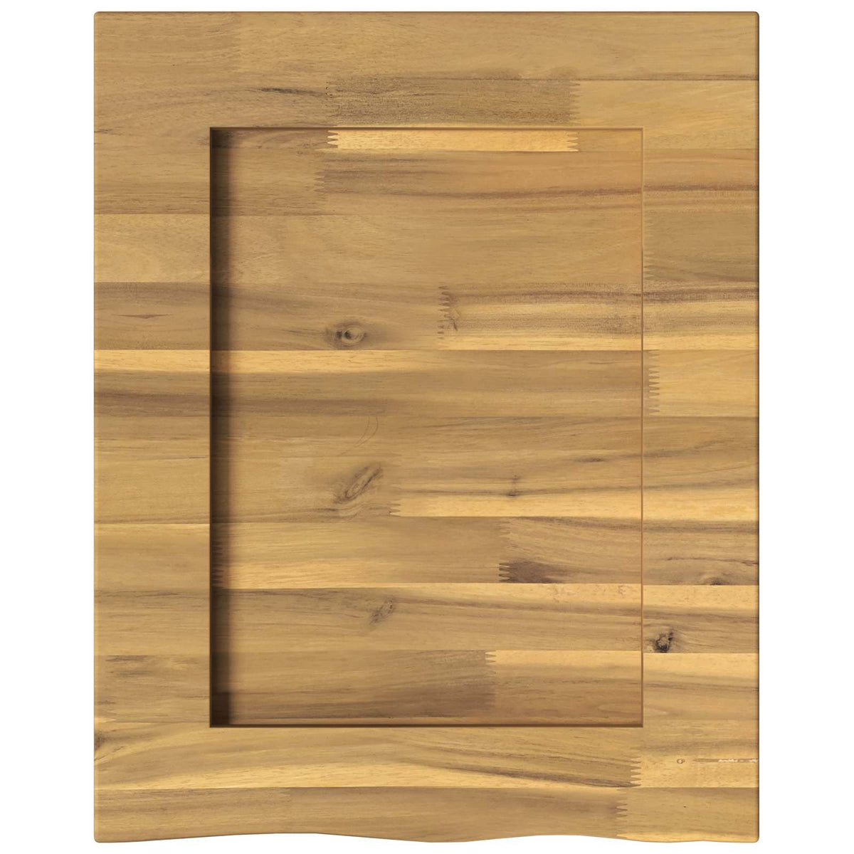 vidaXL Live Edge Table Top 40 x 40 x 3.5 cm Square Solid Acacia Wood