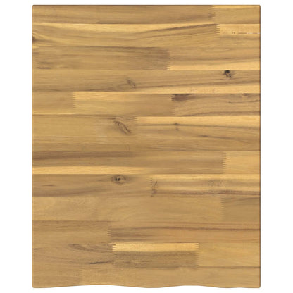vidaXL Live Edge Table Top 40 x 40 x 3.5 cm Square Solid Acacia Wood