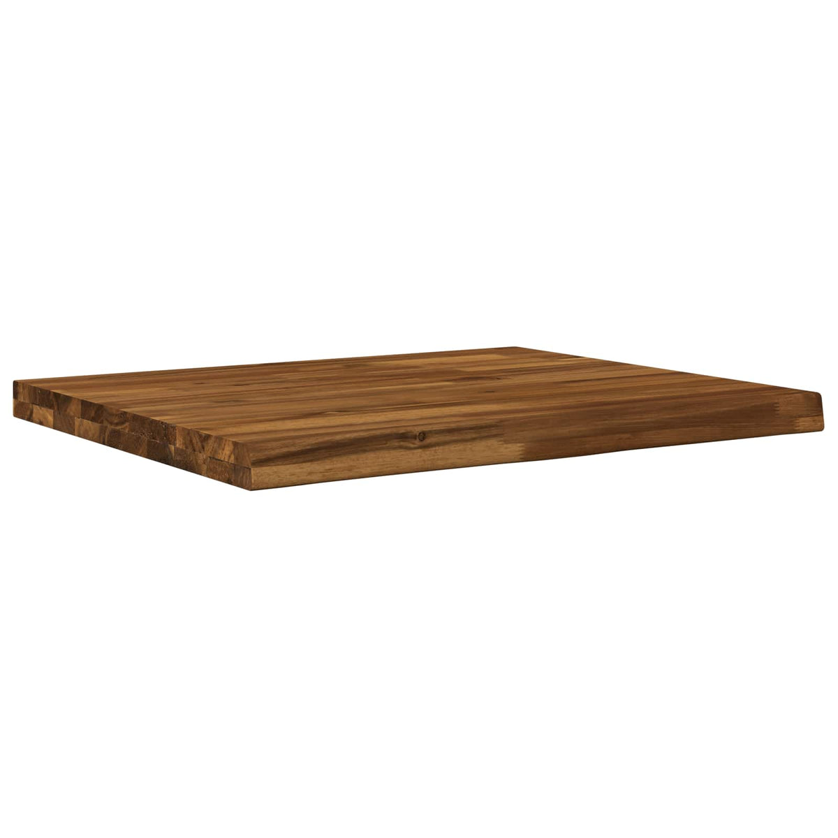 vidaXL Live Edge Table Top 80 x 50 x 3.5 cm Rectangular Natural