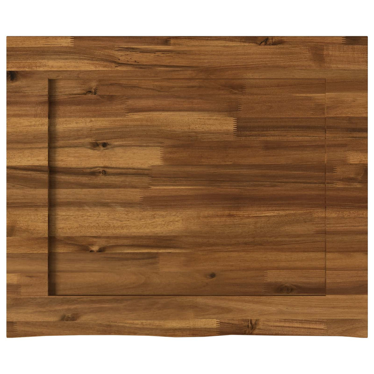 vidaXL Live Edge Table Top 80 x 50 x 3.5 cm Rectangular Natural