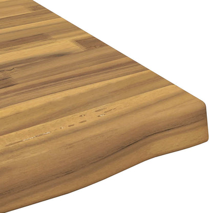 vidaXL Live Edge Table Top 60 x 60 x 3.5 cm Square Solid Acacia Wood