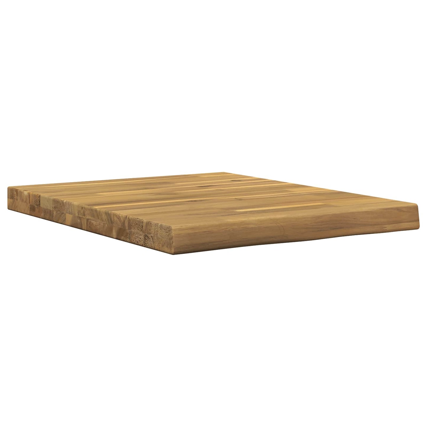 vidaXL Live Edge Table Top 60 x 60 x 3.5 cm Square Solid Acacia Wood