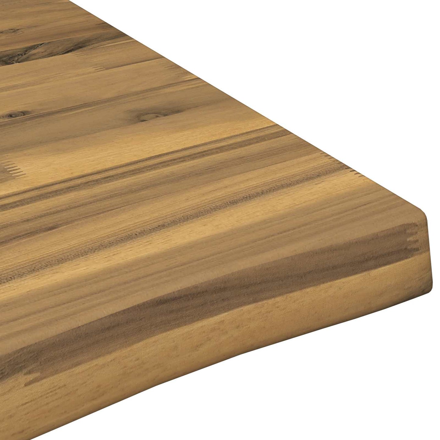 vidaXL Live Edge Table Top 160 x 40 x 3.5 cm Rectangular White