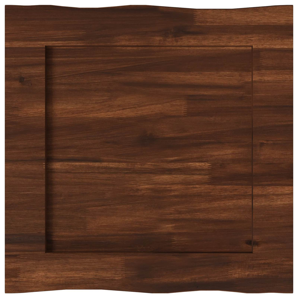 vidaXL Live Edge Table Top 50 x 50 x 3.5 cm Square Solid Acacia Wood