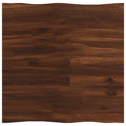 vidaXL Live Edge Table Top 50 x 50 x 3.5 cm Square Solid Acacia Wood
