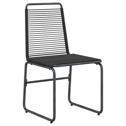 vidaXL Garden Set 5 pcs Black Metal and Rattan