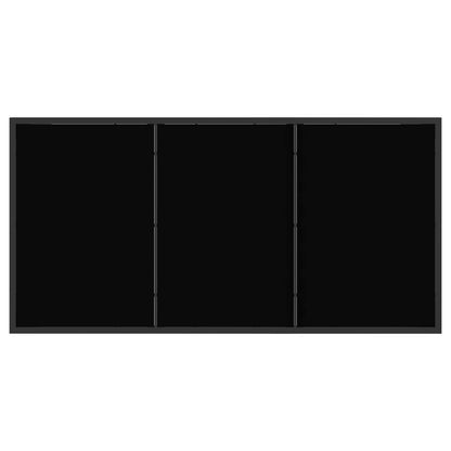 vidaXL Garden Set 5 pcs Black Metal and Rattan