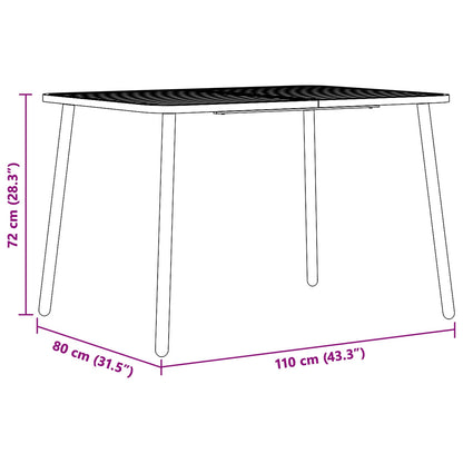 vidaXL Dining Set 5 pcs Anthracite Steel
