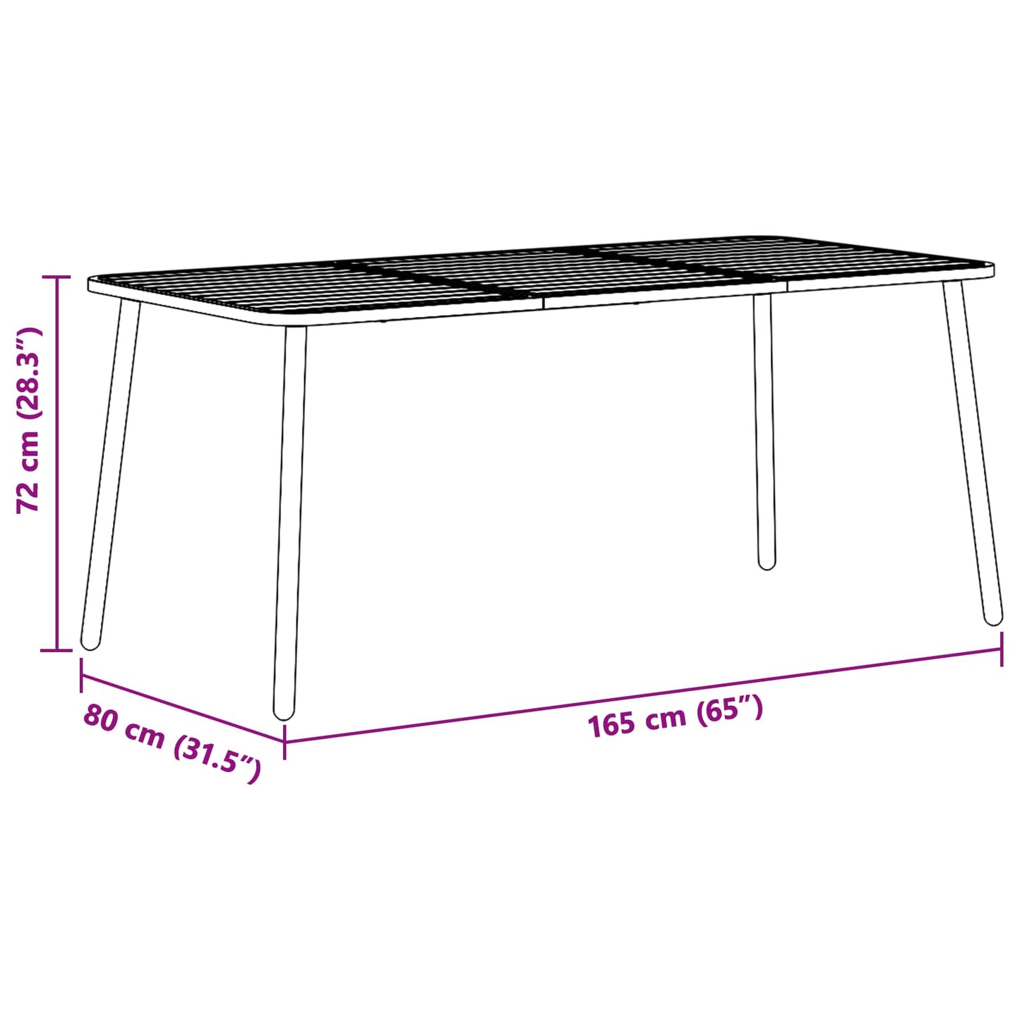 vidaXL Dining Set 5 pcs Anthracite Steel