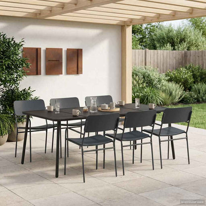 vidaXL Dining Set 7 pcs Anthracite Steel