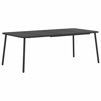 vidaXL Dining Set 7 pcs Anthracite Steel