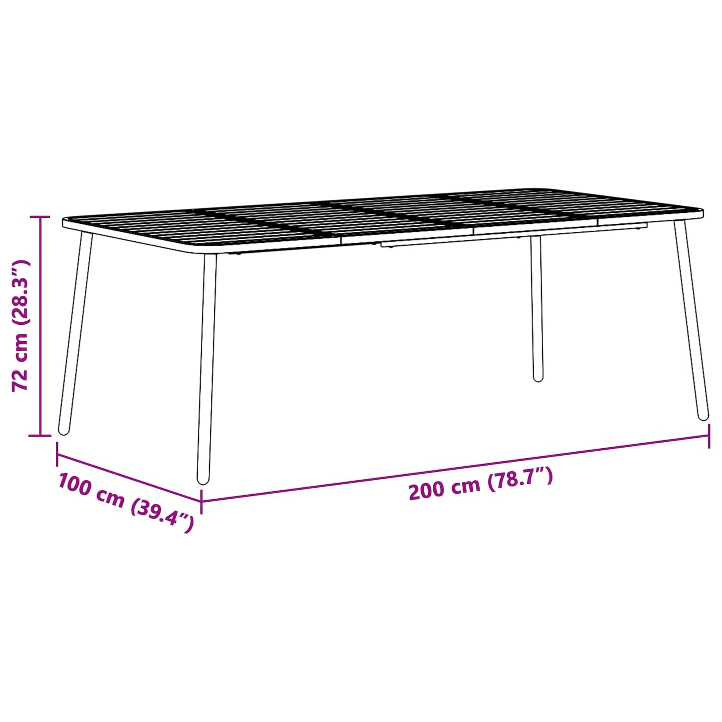 vidaXL Dining Set 9 pcs Anthracite Steel