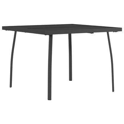 vidaXL Dining Set 3 pcs Anthracite Steel