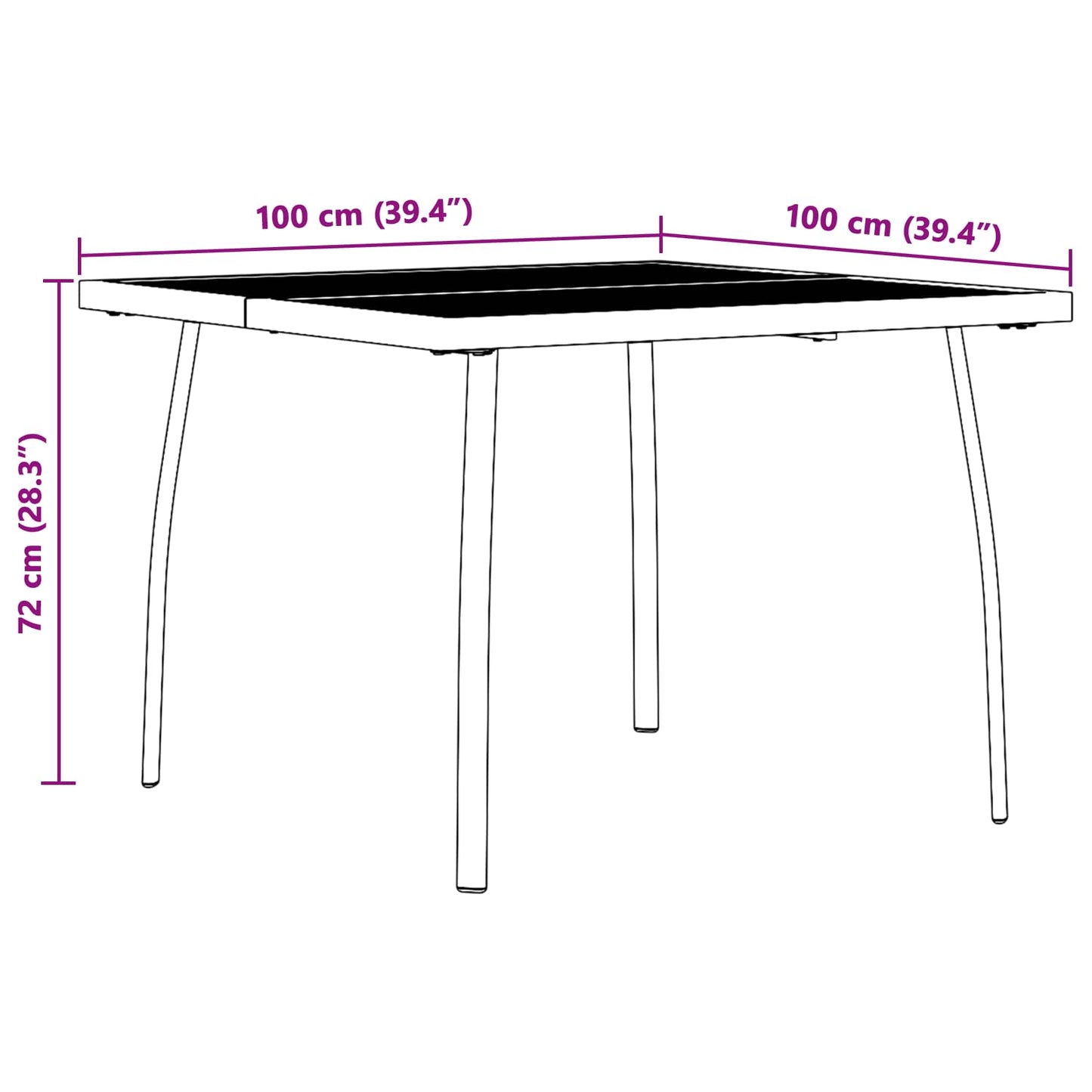 vidaXL Dining Set 5 pcs Anthracite Steel