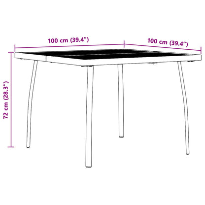 vidaXL Dining Set 5 pcs Anthracite Steel