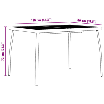 vidaXL Dining Set 5 pcs Anthracite Steel
