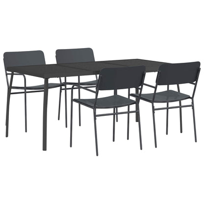 vidaXL Dining Set 5 pcs Anthracite Steel